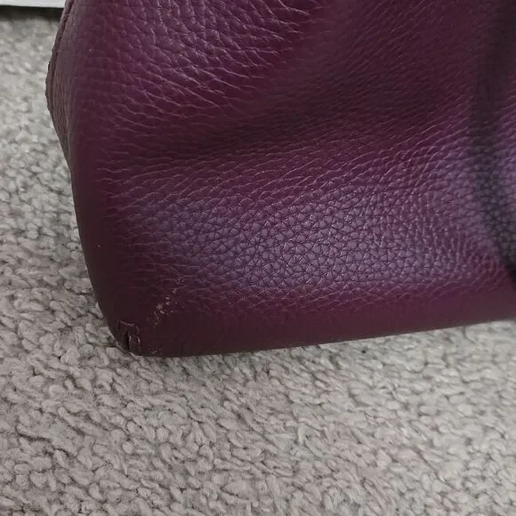 Kate Spade Jackson Street Lottie Plum Burgundy Purple Bag Womens No Strap - Picture 5 of 9